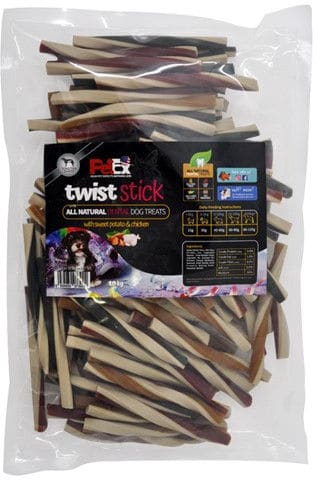 פטקס אריזת חטיפי מקלות מסולסלים לכלב 1 ק”ג