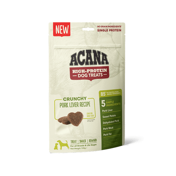 אקאנה קראנצ’י כבד חזיר חטיף לכלב 100 גרם