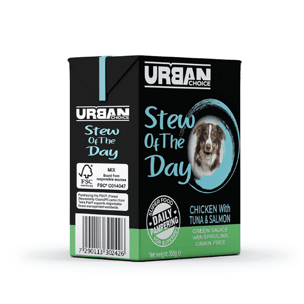 אורבן צ’ויס שימור עוף ודגים 360 גרם