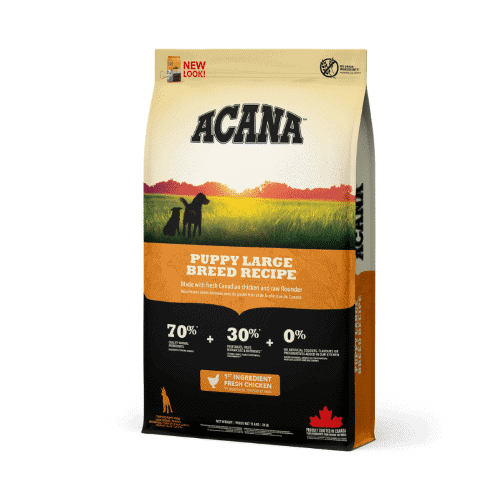 אקאנה הריטג’ פאפי מזון לגור כלבים מגזע גדול ACANA