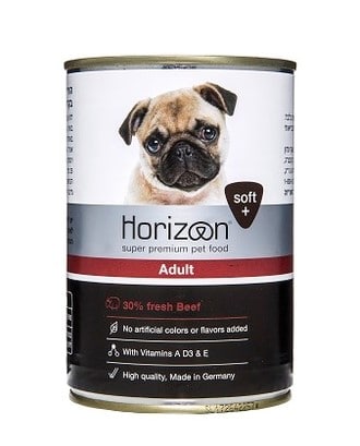 הוריזן שימורי מזון בקר לכלב 400 גרם