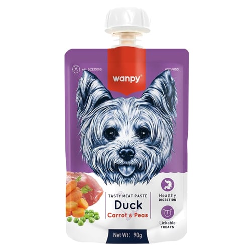 וונפי פאוץ’ בטעם ברווז לכלב 90 גרם