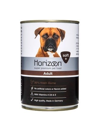 הוריזן שימורי בשר צייד מזון לכלב 400 גרם