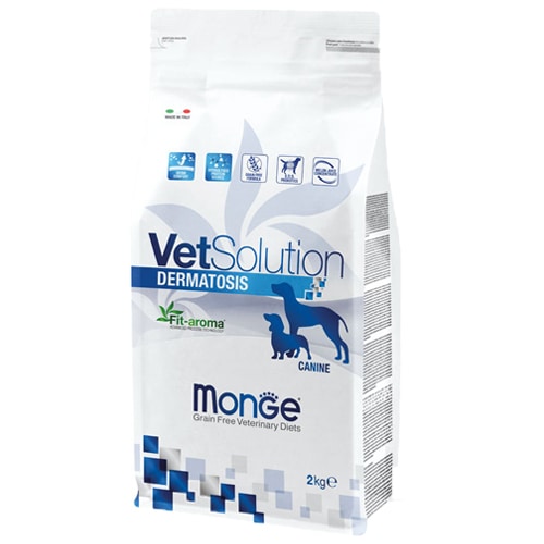 Monge Dermatosis medical food for dogs suffering from skin and fur problems