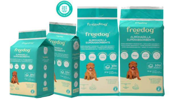 Predog pads for dogs packaging 10 / 30 singularity 5 Super absorbent layers