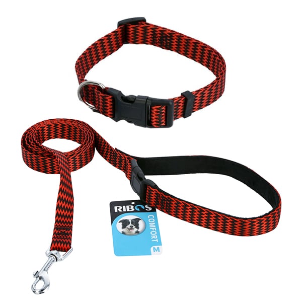 רצועה + קולר לכלב מבית ריבוס ב39 ש״ח בלבד לכל המידות