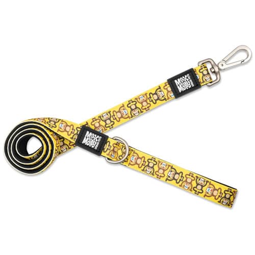 מקס אנד מולי רצועה דגם מאנקי לכלב