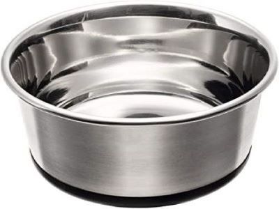 קערת אוכל נירוסטה גדולה לכלב