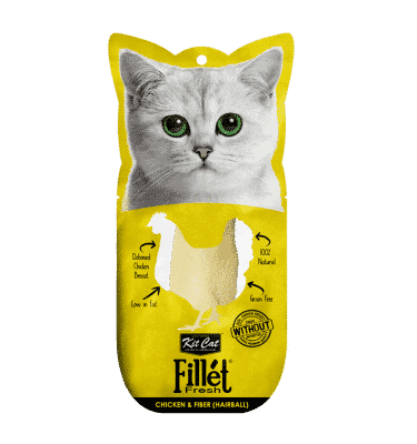 קיט קט פילה מעדן עוף וסיבים לחתול