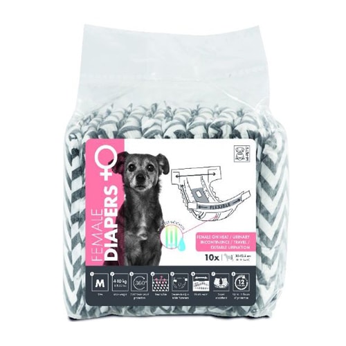 אמפט חיתולים לכלבה נקבה 10 יחידות