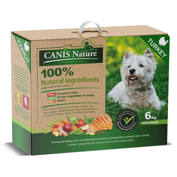 קאניס נייצ’ר הודו מזון טבעי לכלב 6 ק”ג