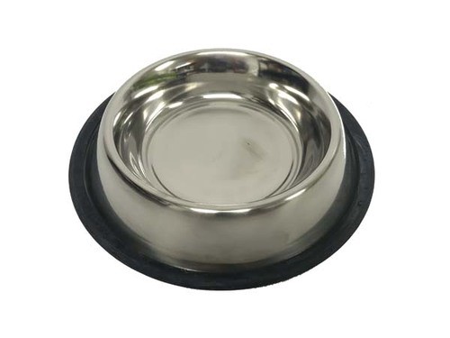 קערת אוכל נירוסטה לכלב 22 ס”מ