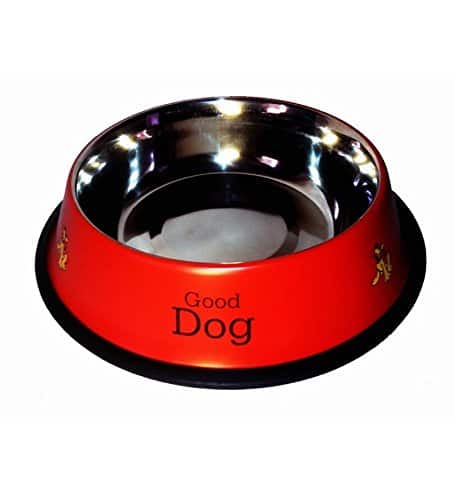 קערת אוכל בינונית “Good Dog” מעוצבת לכלב ולחתול