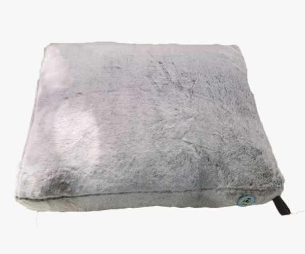 צמח כרית מלבנית פרוותית לכלב צבע אפור 10x50x70 ס”מ