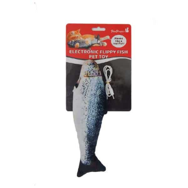 פטס פרוג’קט בובת דג נטען לחתול