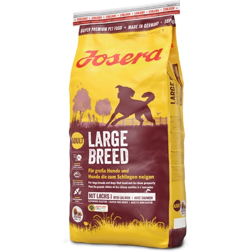 ג’וסרה עוף וסלמון מזון לכלב מגזע גדול 15 ק”ג