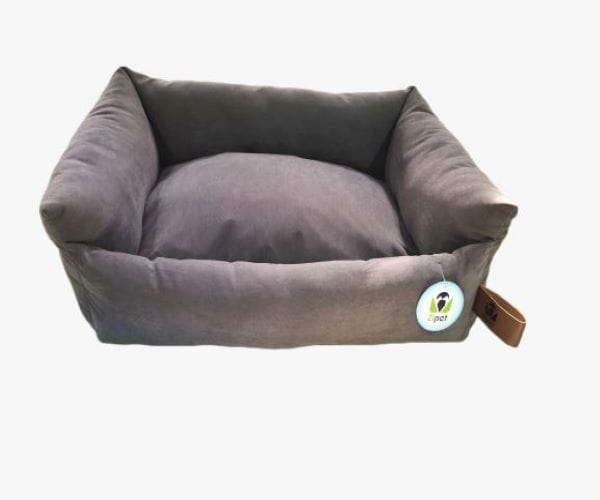 צמח מיטה מלבנית בצבע אפור לכלב