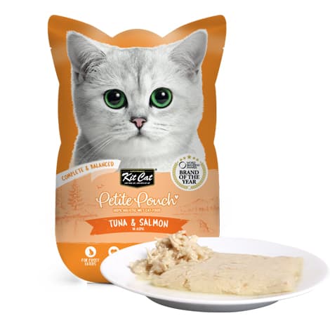 קיטקט פטיט טונה וסלמון מעדן ג’לי לחתול 70 גרם