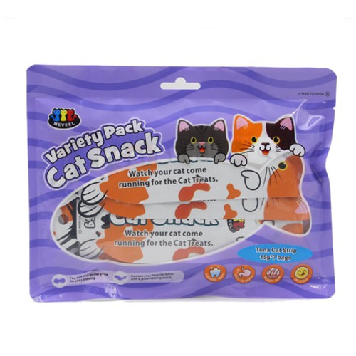 מיאו חטיף רצועות טונה 15 גרם 7 יחידות