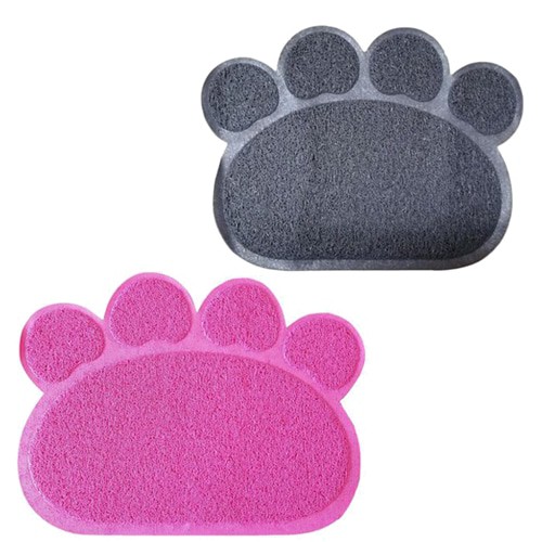 נאנבל שטיח כף רגל לכלב ולחתול (אפור/ורוד)