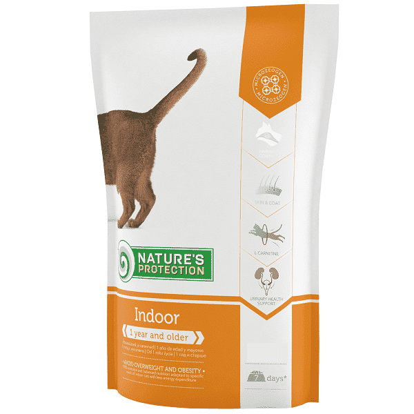 נייצ'רס פרוטקשן אינדור מזון לחתול בית בוגר