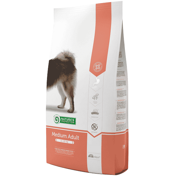 נייצ'רס פרוטקשן מזון לכלב בוגר מגזע בינוני טעם עוף