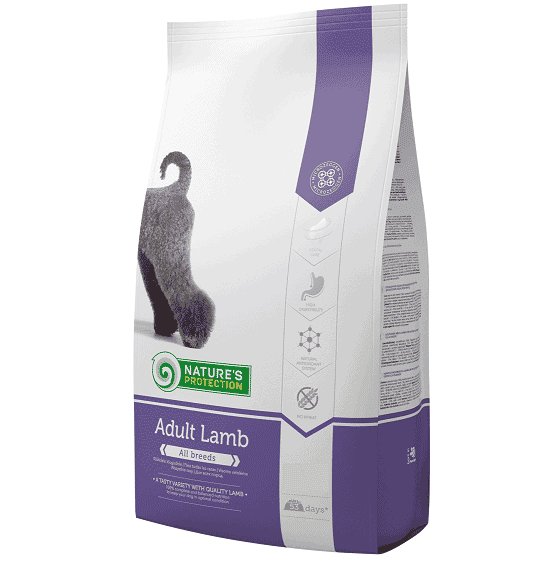 נייצ'רס פרוטקשן מזון לכלבים בוגרים טעם כבש