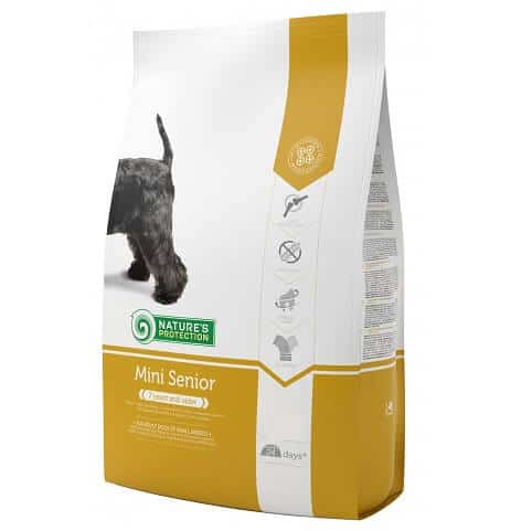 נייצ'רס פרוטקשן מזון לכלב מבוגר גזע קטן מיני סניור