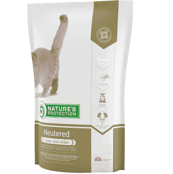 נייצ'רס פרוטקשן מזון לחתול בוגר מסורס ולמעוקרת