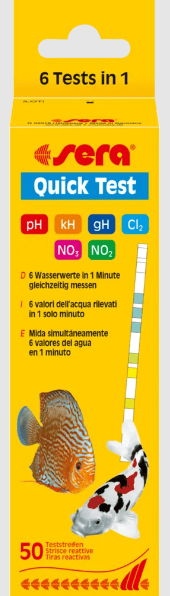 סרה קוויק טסט קיט בדיקות מים 6 ב- 1 לאקווריום