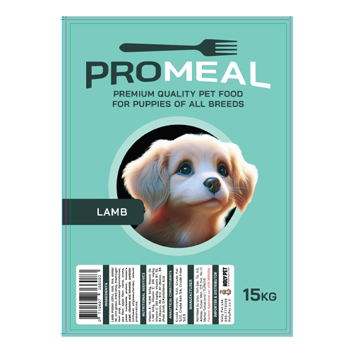 פרומיל מזון לגורי כלבים בטעם כבש 15 ק"ג