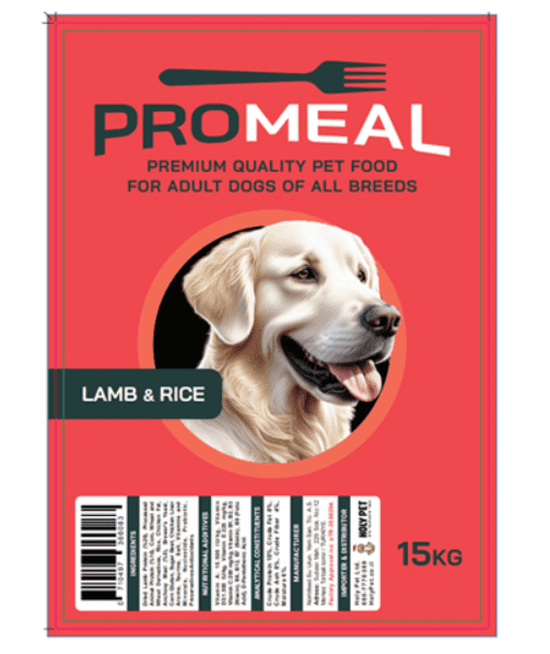 פרומיל מזון לכלב בטעם כבש 15 ק"ג