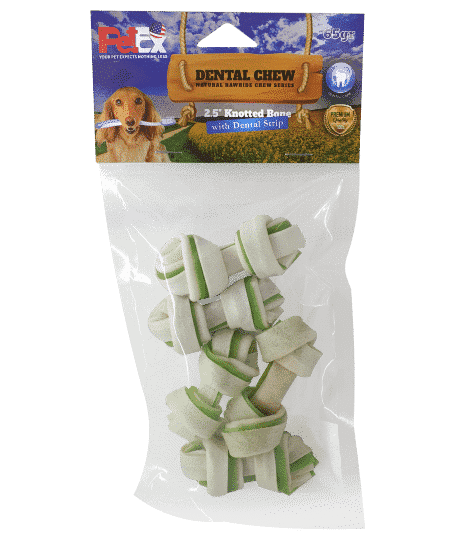 פטקס מארז עצמות לעיסה דנטליות 2.5 אינץ